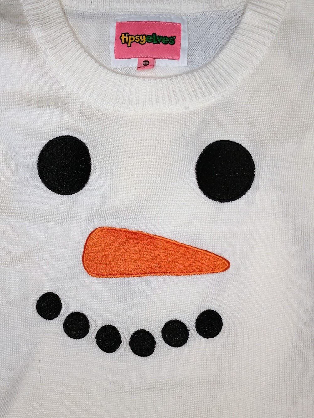 Women XXL Snowman Sweater Tipsy Elves Long Sleeve Holiday/Winter Wear New No Tag